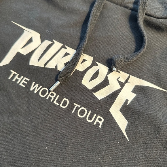 PURPOSE Justin Bieber World Tour Cropped Hoodie (H&M collab) - Picture 2 of 5